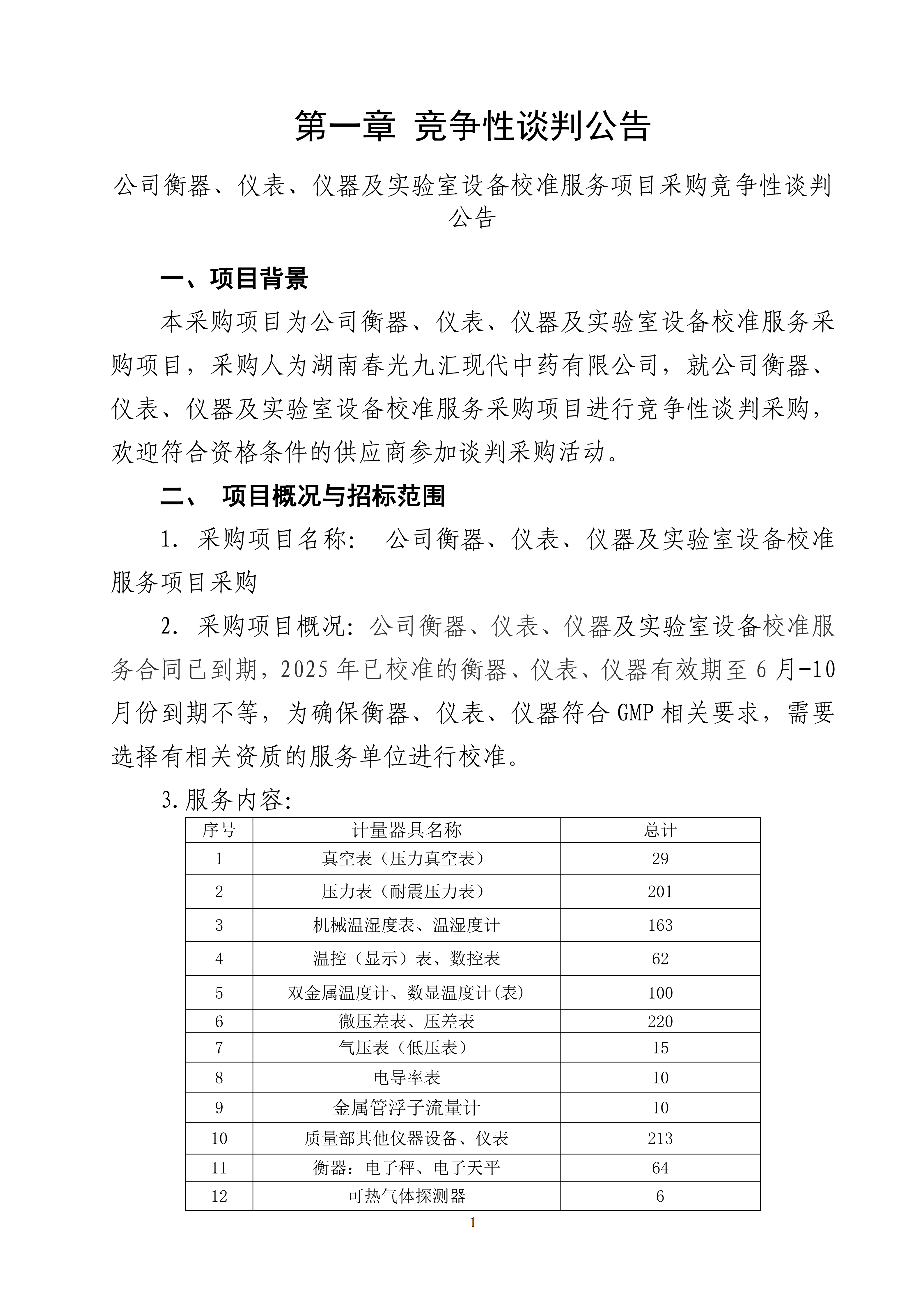 公司衡器、仪表仪器及实验室设备校准服务项目竞争性谈判公告_01.png